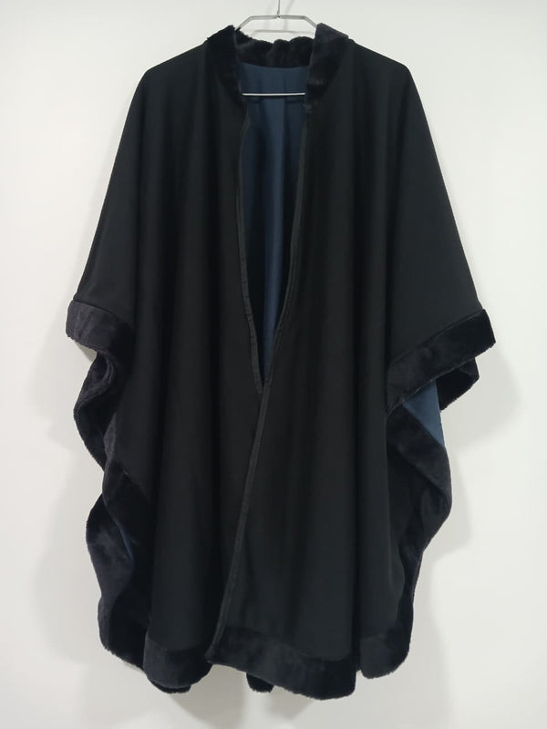 كاب وجهين (اسود - بترولي)