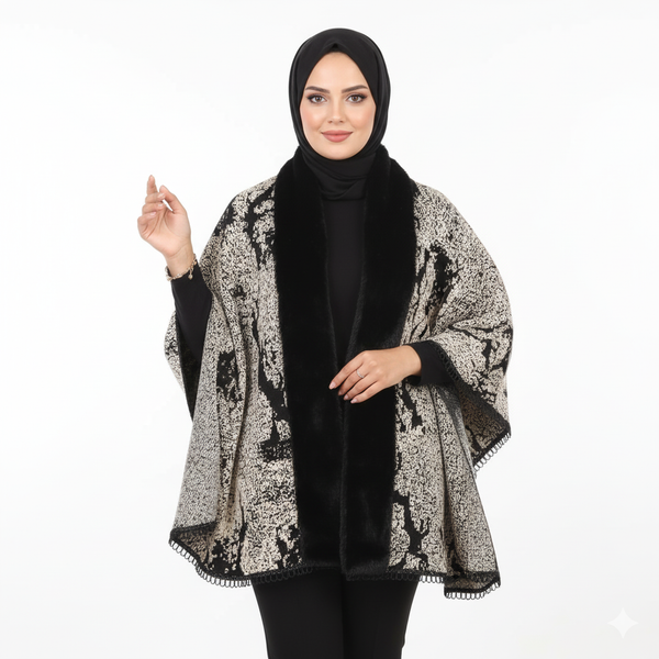 شال صوف وفرو 3040